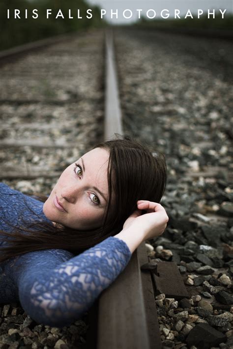 Train tracks portrait | Train tracks photography, Railroad photoshoot ...