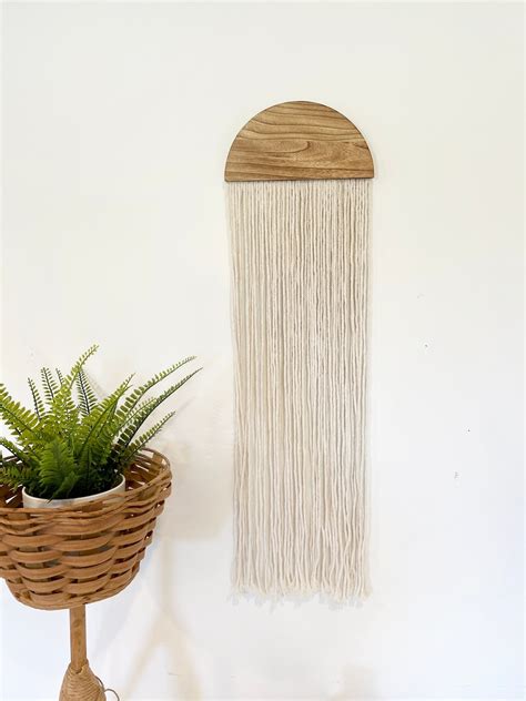 Boho Macrame Wall Decor, Macrame Wall Hanging, Fiber Art, Living Room Wall Art, Scandinavian ...