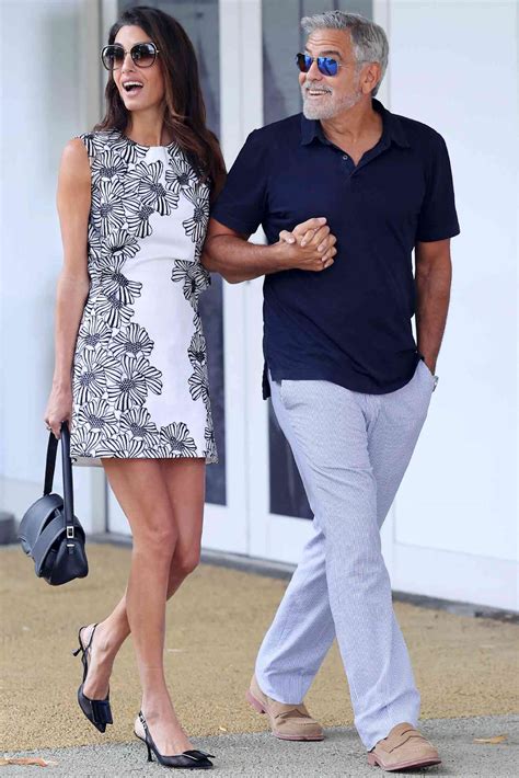 George Clooney, Wife Amal Are a Stylish Pair Ahead in Italy