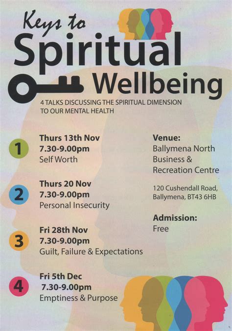 Keys To Spiritual Wellbeing Talks | Ballymena - The Churchpage