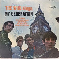 Signed The Who Sings My Generation Album Cover