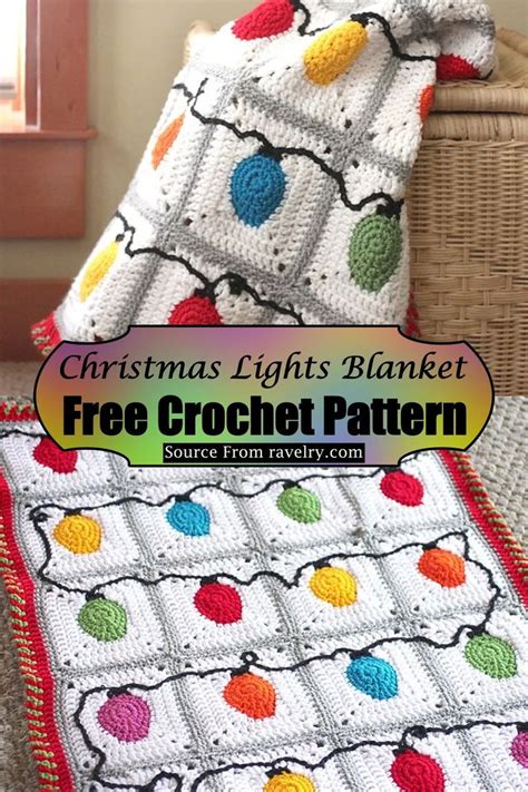 19 Free Crochet Christmas Blanket Patterns - DIYS Craftsy | Christmas ...