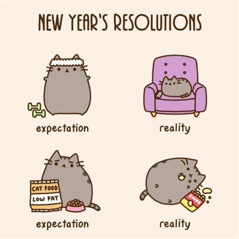 Pusheen : New Year’s Resolutions