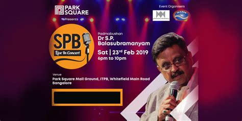 SPB – Live in Concert at Park Square Mall Ground ITPB in Bangalore - HighApe