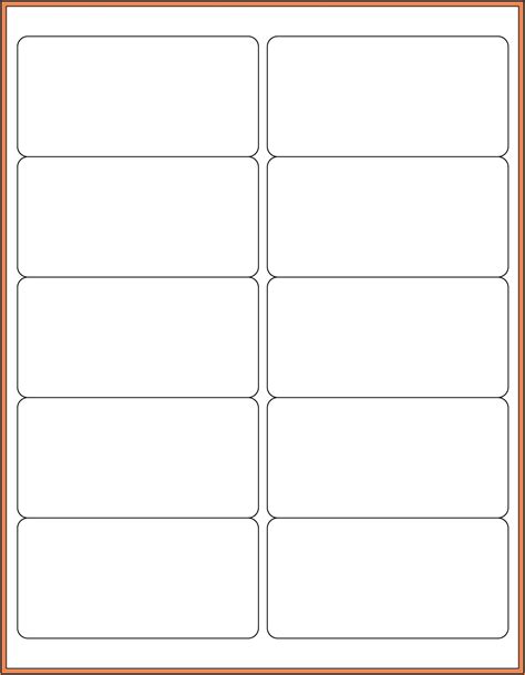 Free Printable 2x4 Label Template