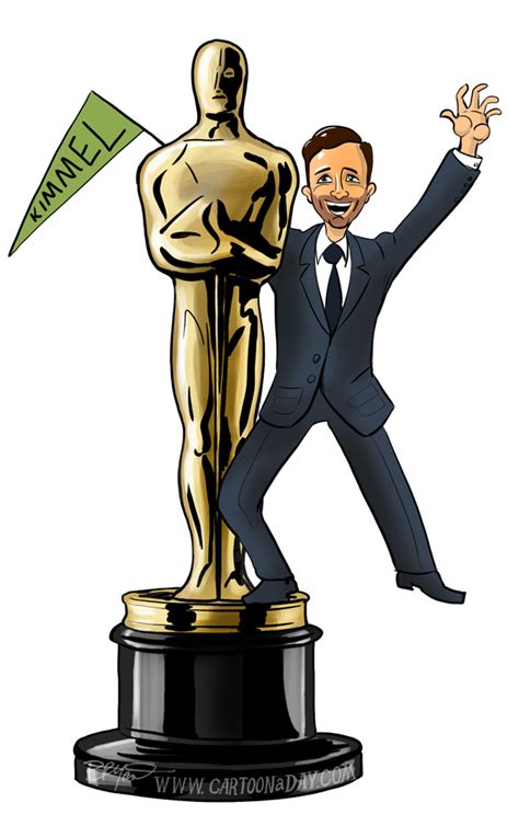 Jimmy Kimmel Host Oscars Cartoon Cartoon