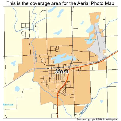 Aerial Photography Map of Mora, MN Minnesota