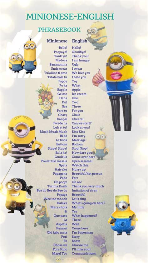 #minion #minionese in 2024 | Minions language, Cute minions wallpaper, Minions wallpaper