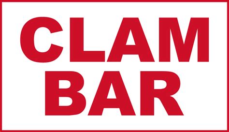 Menu - Clam Bar