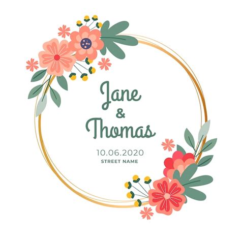 Free Vector | Wedding floral frame