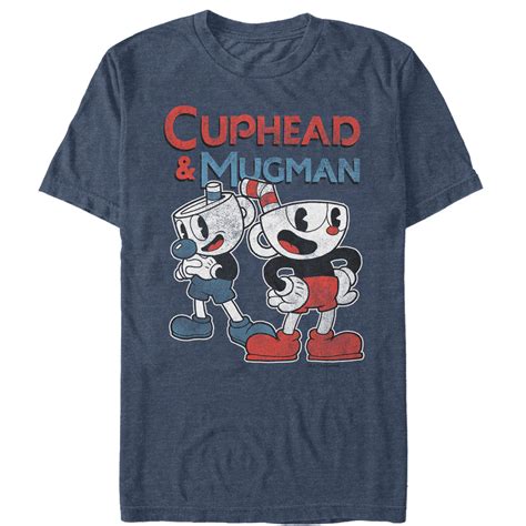 Cuphead - Cuphead Men's Retro Best Friend Mugman T-Shirt - Walmart.com ...