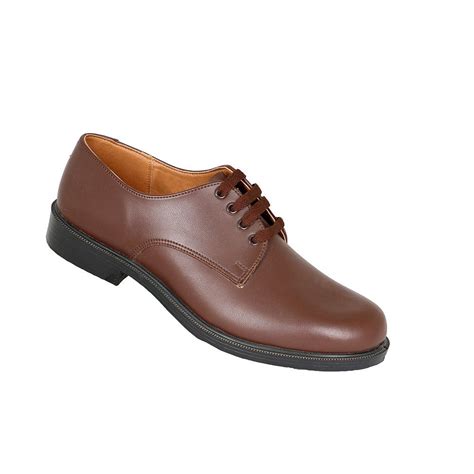 Toughees Hank Boys Lace Up Genuine Leather School Shoe - Brown | Buy ...