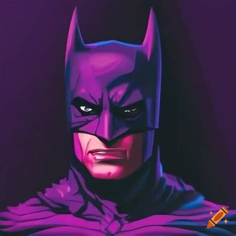Synthwave artwork of batman