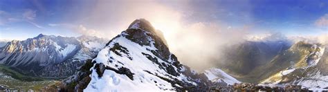 Mountain Panorama Austria Dual Monitor Wallpaper | Pixelz