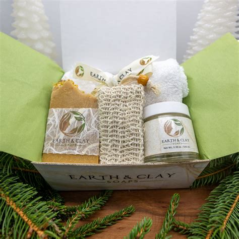 Gift Box (Soap, Body Scrub, Soap Satchel & more) | Earth & Clay Soaps