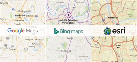 Visual data representation in Google Maps, Bing Maps or ESRI?