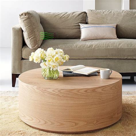 West Elm round wood coffee table | Flickr - Photo Sharing!