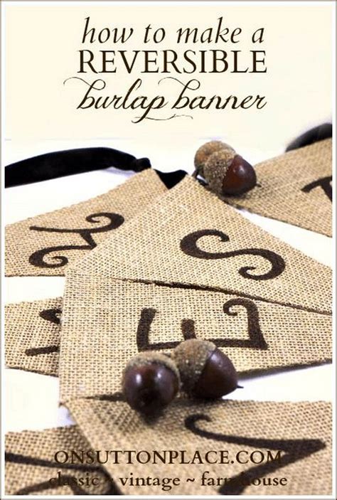 17 Different DIY Burlap Ideas For Decorations - Susie Harris