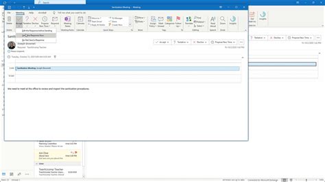 Respond to Meeting Requests in Outlook- Instructions