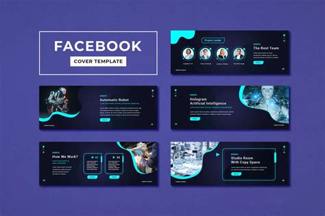 Facebook Cover Template Technology - 5 Social Media Banner Designs