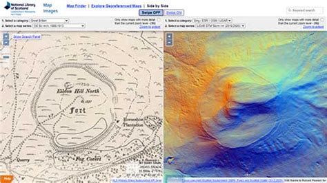 Using LiDAR layers for landscape research - Map images - National Library of Scotland