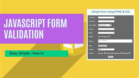 Onsubmit Javascript Form Validation Code Example 7 Best Pure Libraries (2021 Update) Css Script ...