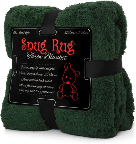 Snug Rug Special Edition Blankets Luxury Sherpa Fleece 127 x 178cm (50 ...