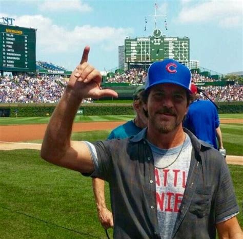 Eddie Vedder at Cubs game 8/2016