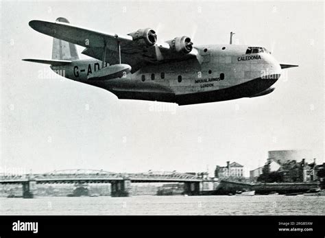 Imperial Airways, Short Empire Flying Boat, 'Caledonia' Aircraft Stock Photo - Alamy