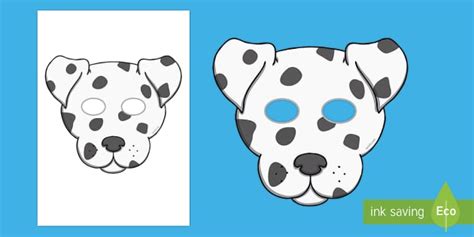 Dalmatian Dog Role Play Masks (Teacher-Made) - Twinkl