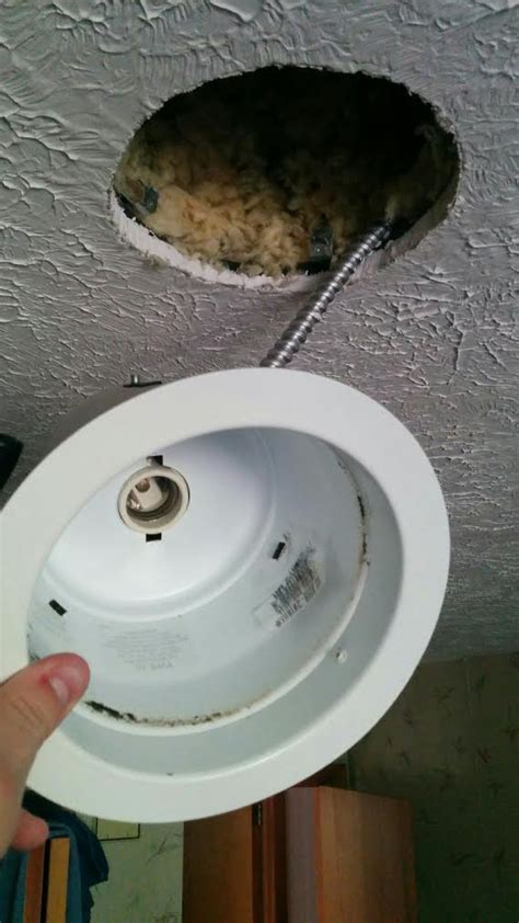 electrical - How can I replace a recessed light with a ceiling fan? - Home Improvement Stack ...