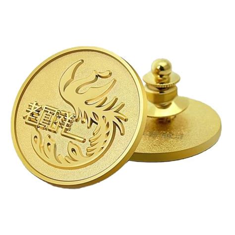 Custom logo metal engraved gold pin - Gowin Gifts Co.,Ltd.