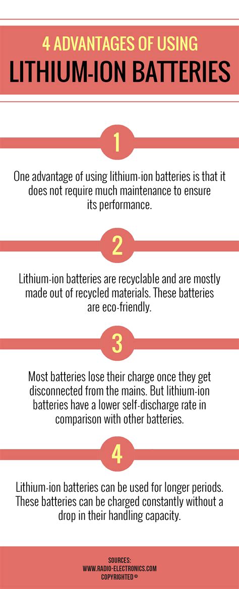 The few advantages of using lithium-ion batteries There are few ...