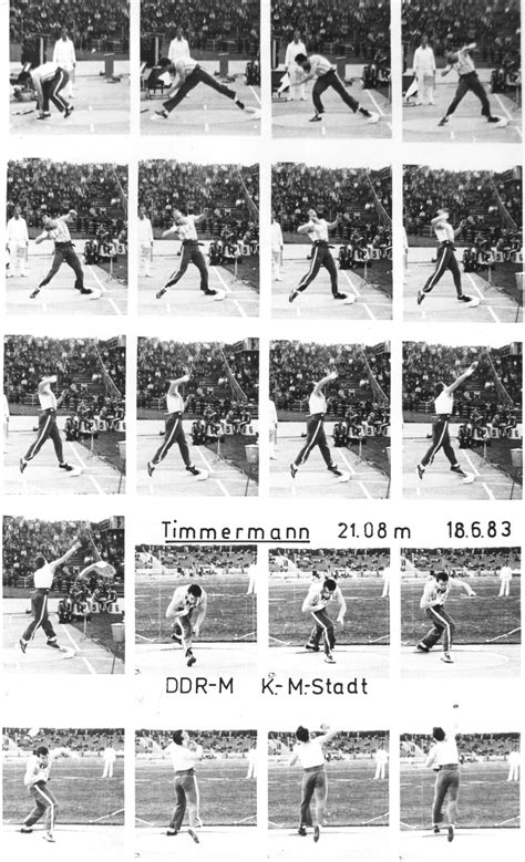 Track and field athlete, Photo sequence, Discus throw