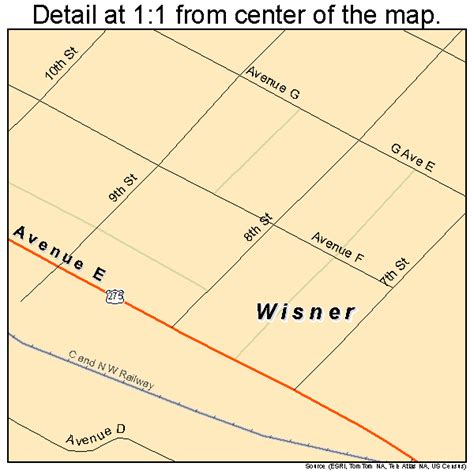 Wisner Nebraska Street Map 3153450