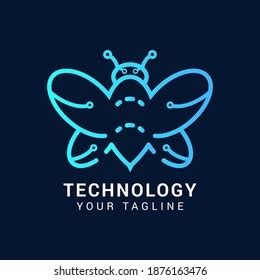 Digital Technology Bee Logo Design Stock Vector (Royalty Free) 1876163476 | Shutterstock