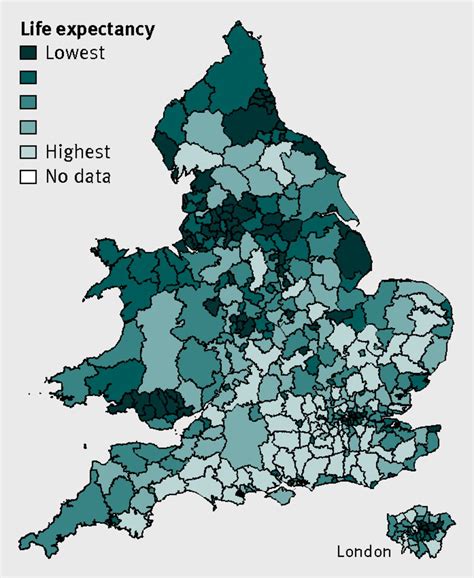 Life expectancy at birth and at age 65 for local areas in England and ...