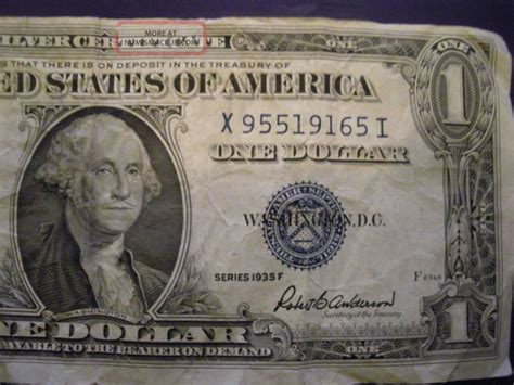 United States One Dollar Silver Certificate X95519165 I