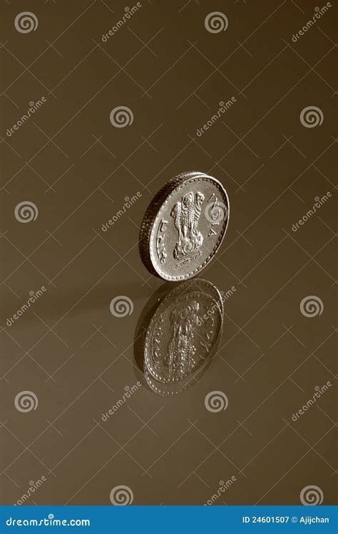 Five rupee Indian coin stock image. Image of denomination - 24601507