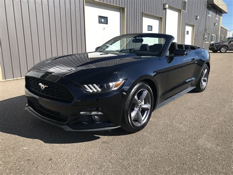 Used 2017 Ford Mustang V6 Convertible Black 25,910 KM for Sale - $25850 ...