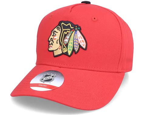 Kids Chicago Blackhawks Precurved University Red Adjustable ...