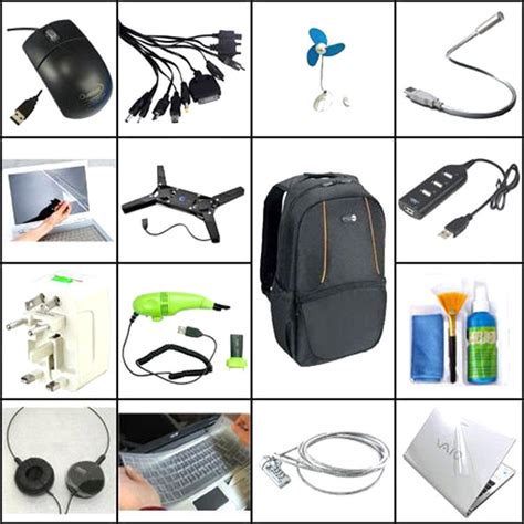 Buy Branded Laptop Bag + 14 Laptop Accessories Online at Best Price in India on Naaptol.com