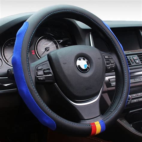 Car Styling M Microfiber PU Leather Steering Wheel Cover Set For BMW X1 ...