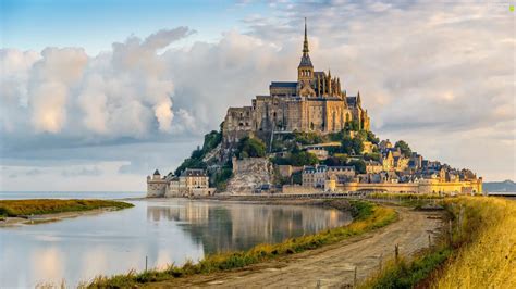 Normandy, Castle, Saint, Michel, Mont - For phone wallpapers: 2560x1440