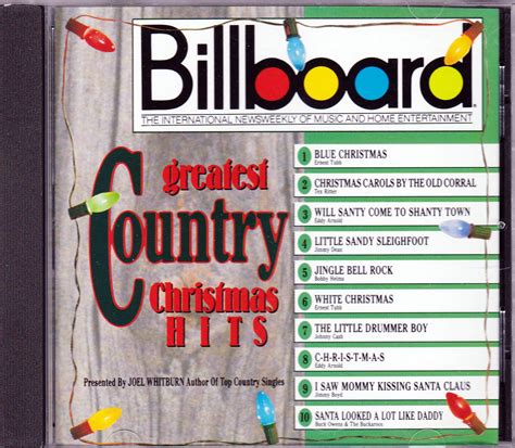 CD. Billboard Greatest Country Christmas Hits – Dales Collectibles