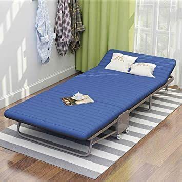 SHENXINCI Folding Bed with Mattress Portable Foldable Guest Beds,Easy ...