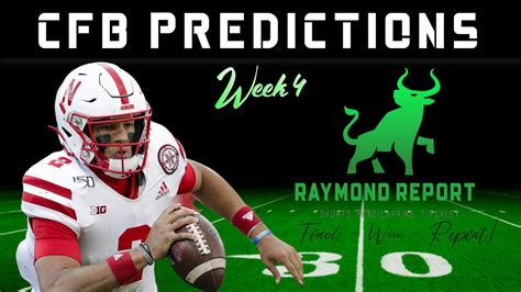 Raymond Report Free College Football Predictions Week 4 | Sports Betting Stats