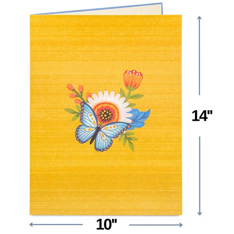 Artisan Flower Pop Up Card, Oversized 10"x14" Cover – Paper Love