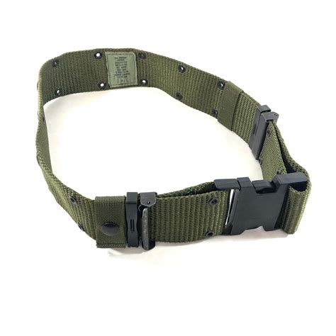 2 MILITARY ALICE WEB BELT PISTOL UTILITY LARGE 30" GREEN OLIVE NYLON 2. ...