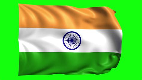 3d flag animation of India on green screen 21389619 Stock Video at Vecteezy